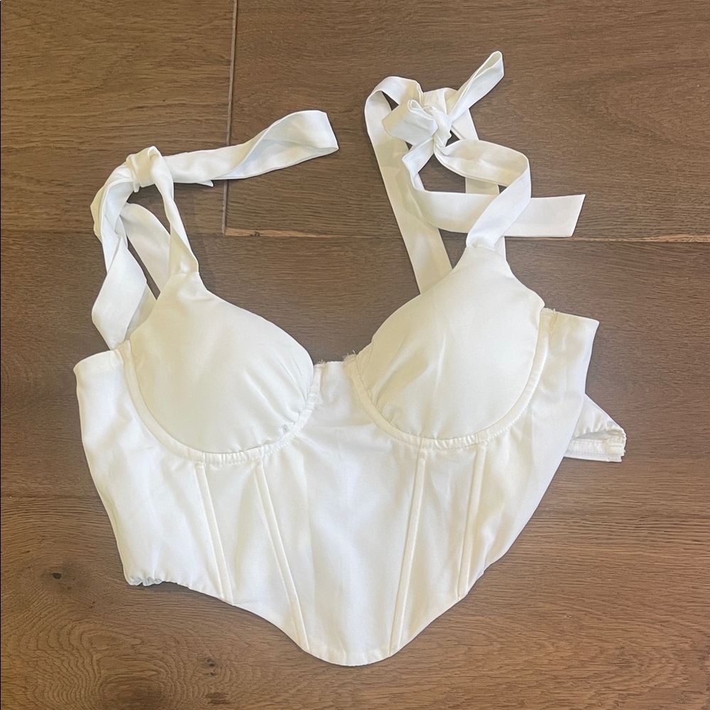 White Corset Top (NEVER WORN)